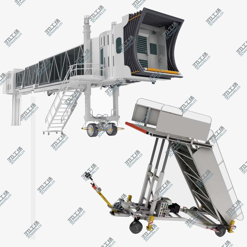 images/goods_img/202105072/3D Jet Way and Airport Stair Collection 1 model/1.jpg